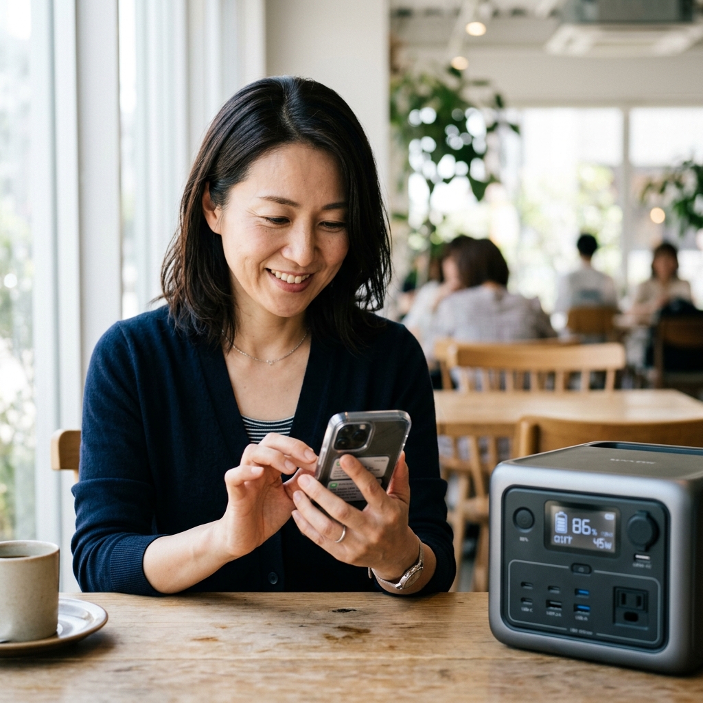 スマホでWi-Fi接続を設定する様子