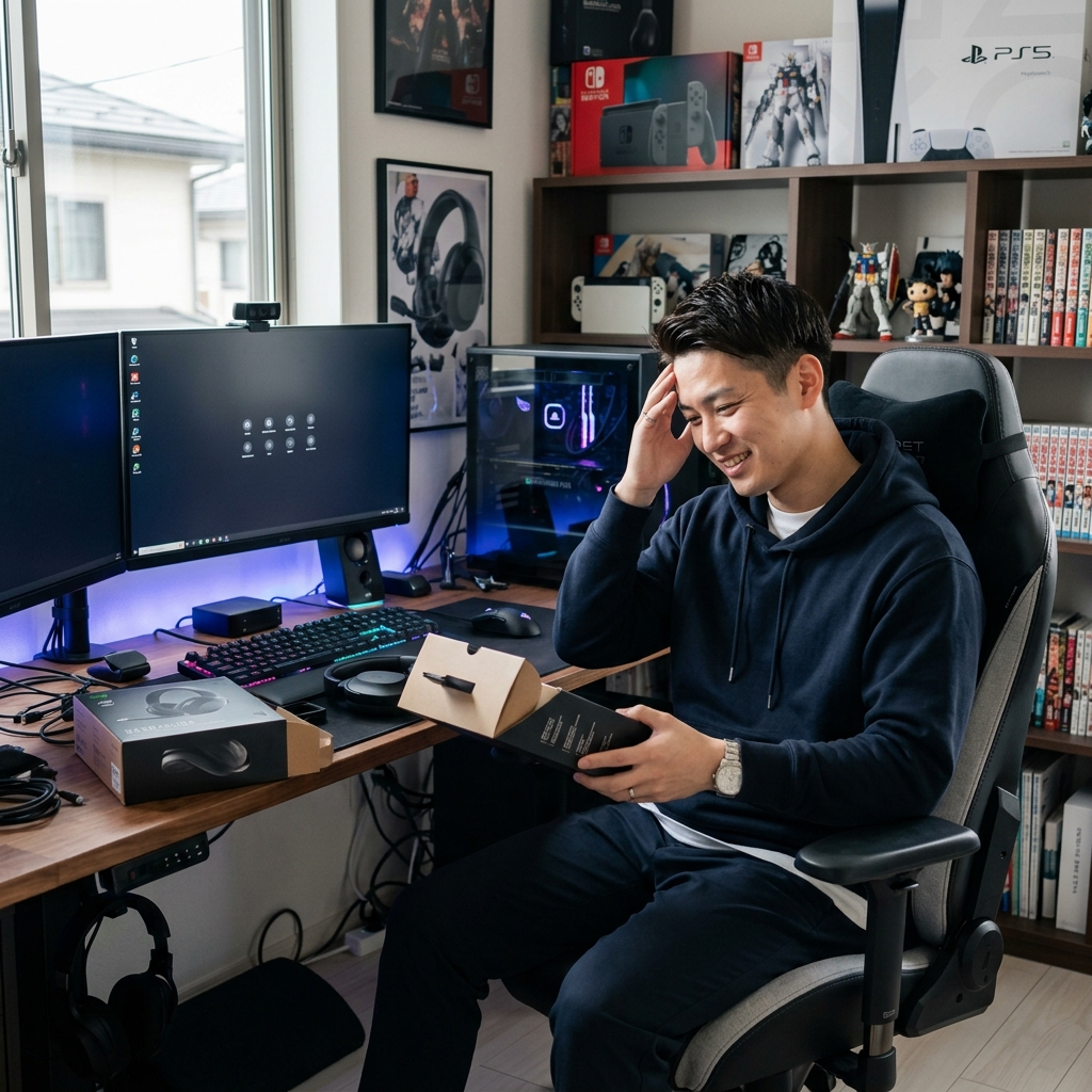 PC選びで後悔している様子