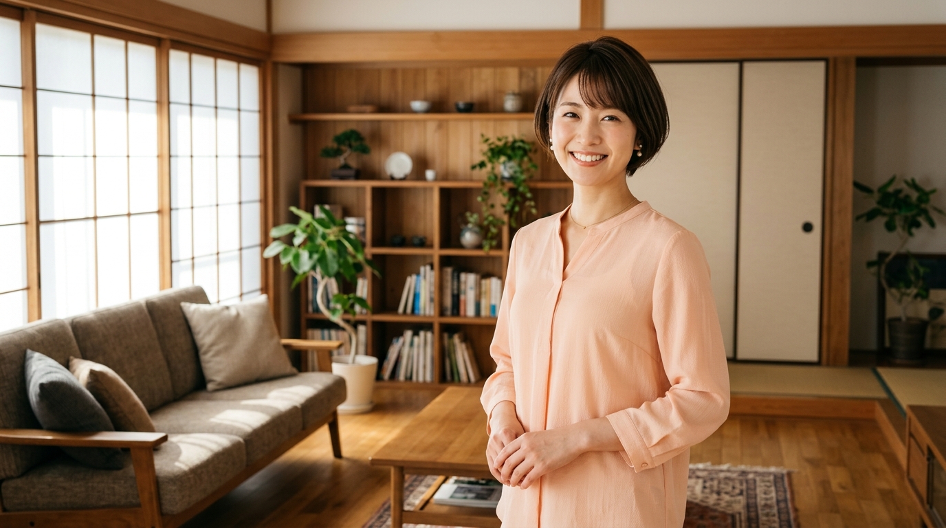 自信に満ちた明るい女性