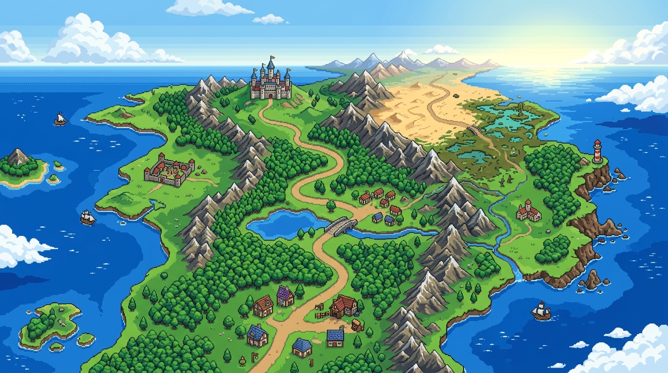 あの頃夢中になった王道ドット絵RPGの世界